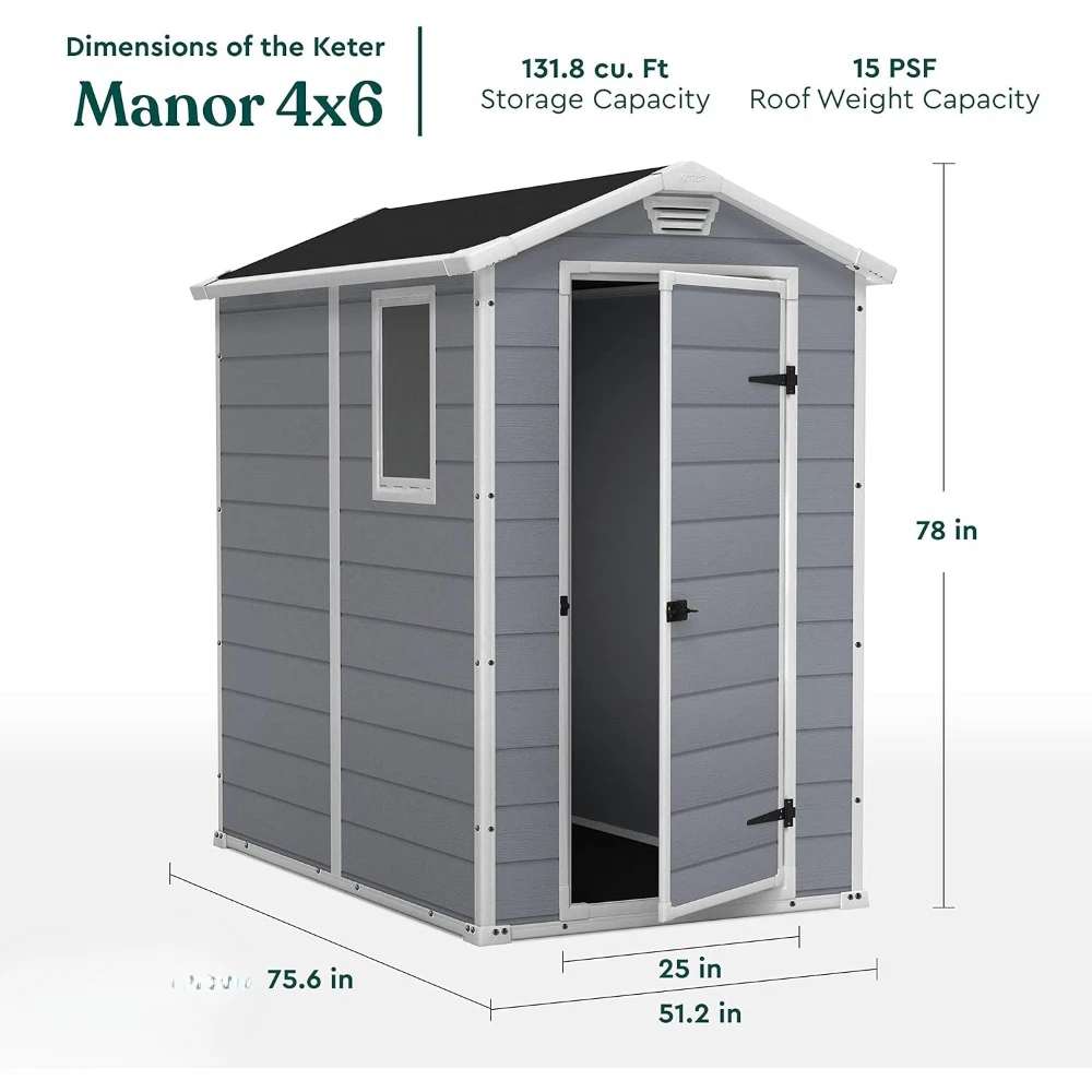 Een Manor 4x6 harsschuurset vo - Gardening Tools In Store recensie en prijs